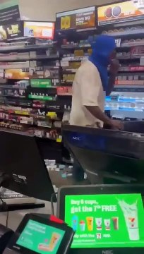 Guy tries to steal from Indian owned gas station