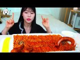 ASMR MUKBANG| Spicy Fire noodles&Enoki mushroom, Cheese fondue, Spicy Barbeque chicken