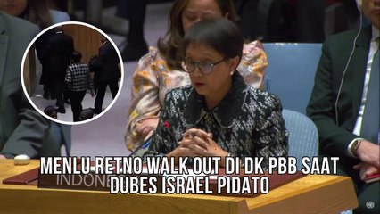 Menteri Luar Negeri RI Retno Marsudi Walk Out di DK PBB Saat Duta Besar Israel Pidato