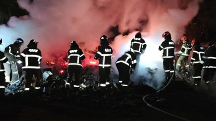 충북 청주 강내면 향토유적인 단군성전 화재 / YTN