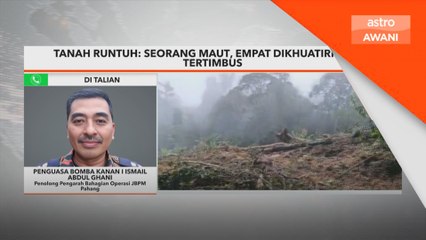 Perkembangan terkini operasi mencari dan menyelamat setakat 12 tengah hari