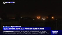 Colère des agriculteurs: un pont francilien bloqué par des tracteurs