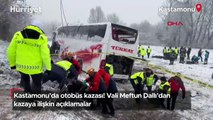 Kastamonu’da otobüs kazası! Vali Meftun Dallı’dan kazaya ilişkin açıklama