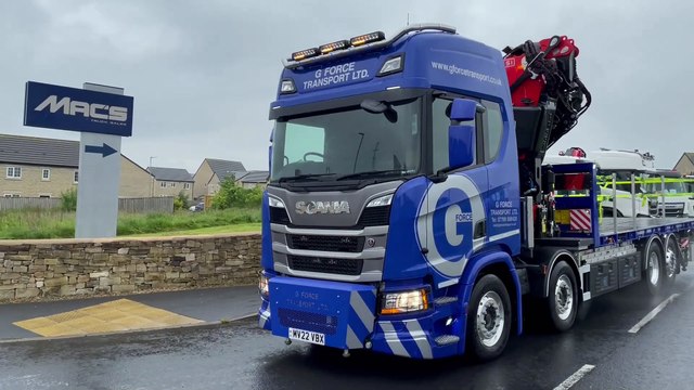 GForce Transport Ltd takes latest truck - Scania R500 Sleeper Cab 8×2 Crane Vehicle