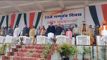 गणतंत्र दिवस: इंदिरा गांधी स्टेडियम में शान से लहराया तिरंगा, वन मंत्री ने प्रतिभाओं को किया सम्मानित, देखे वीडियो
