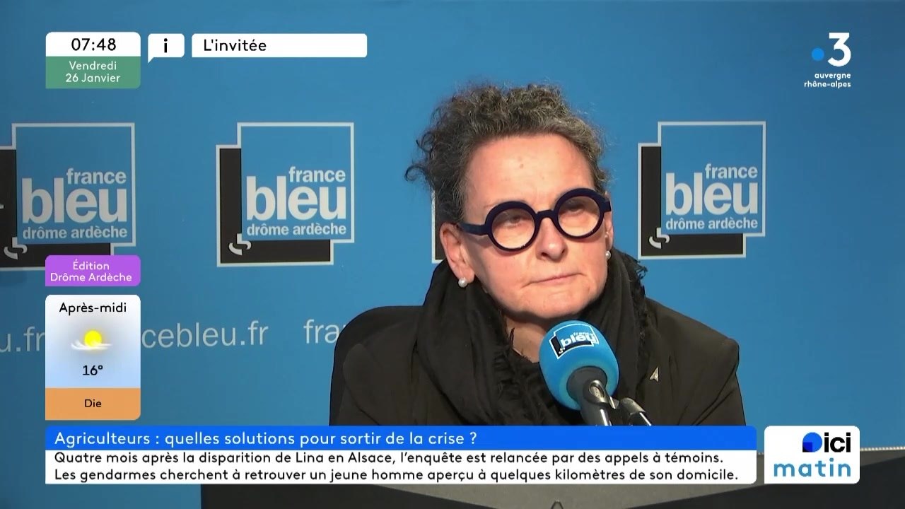 Sandrine Roussin, présidente de la FDSEA de la Drôme