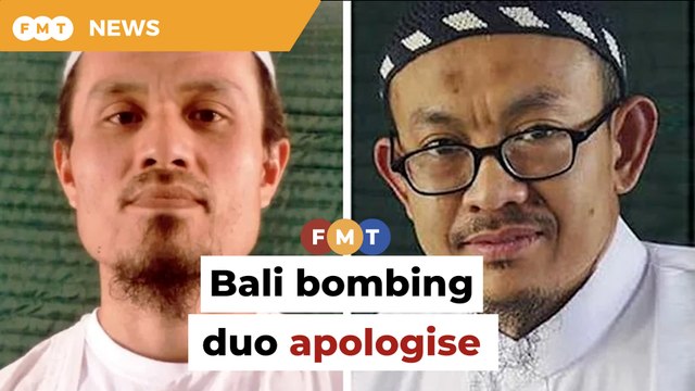 Malaysian terror duo apologise for role in Bali bombings