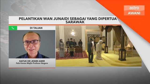 Pelantikan Wan Junaidi sebagai Yang Dipertua Negeri Sarawak