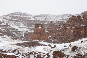 Narman Peribacaları havadan görüntülendi