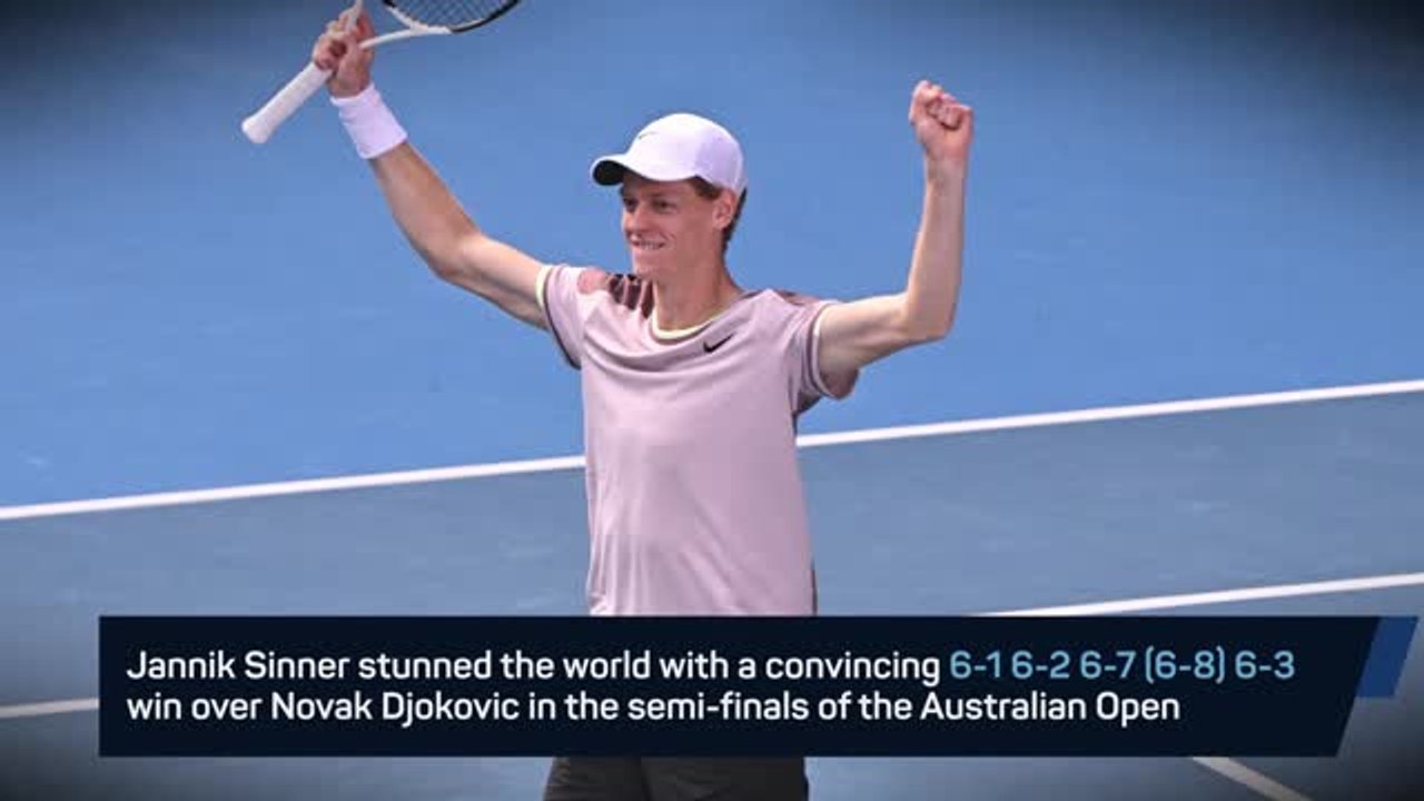 Breaking News - Sinner shocks Djokovic at Aus Open