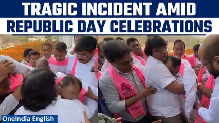 Watch: Former Telangana Deputy CM, Mahmood Ali Faints at Republic Day Event | Oneindia News