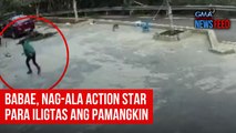 Babae, nag-ala action star para iligtas ang pamangkin | GMA Integrated Newsfeed