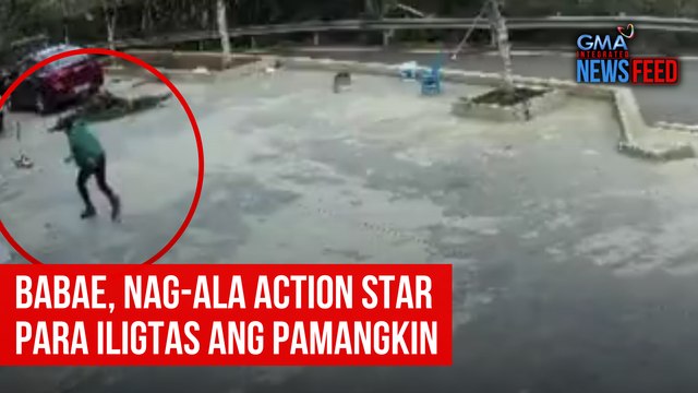 Babae, nag-ala action star para iligtas ang pamangkin | GMA Integrated Newsfeed
