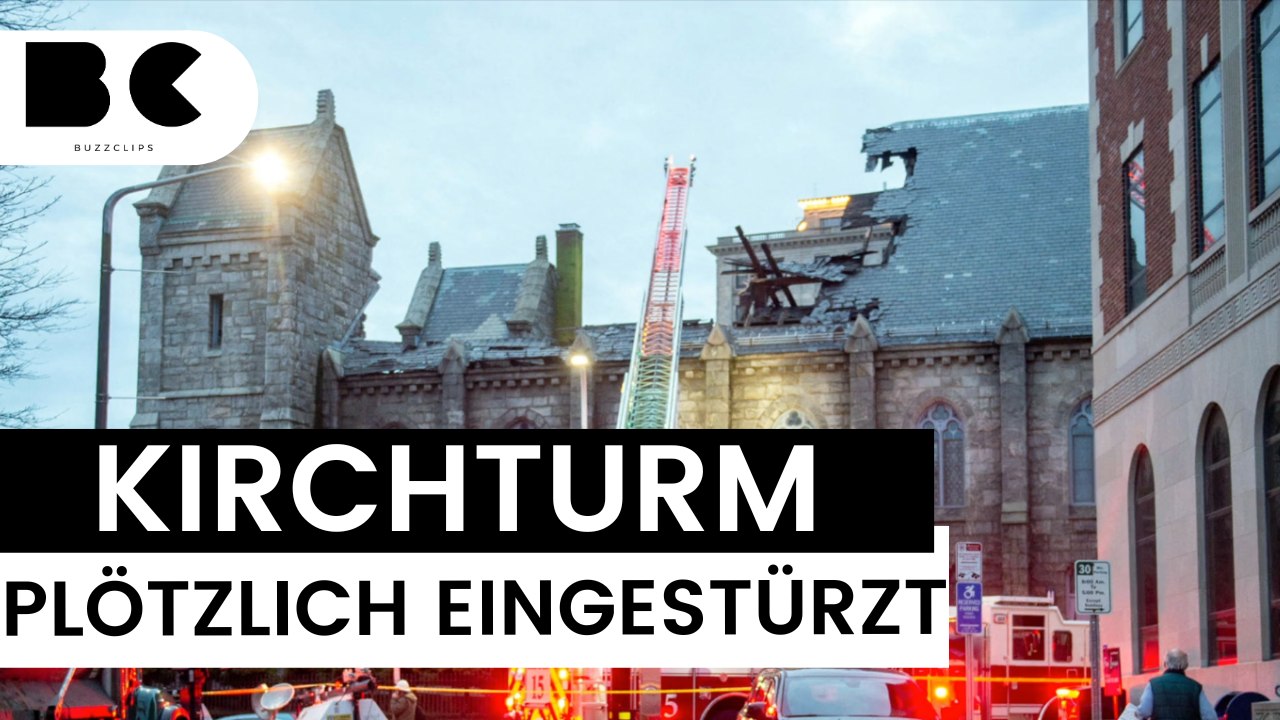 Historischer Kirchturm stürzt plötzlich ein!