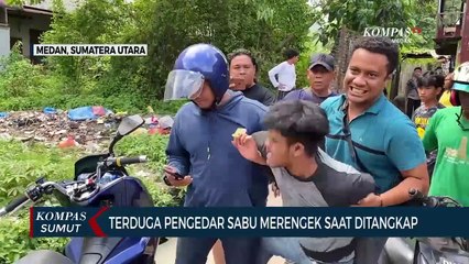 Momen Pria Diduga Pengedar Narkoba Merengek Panggil Ibunya Saat Ditangkap Polisi