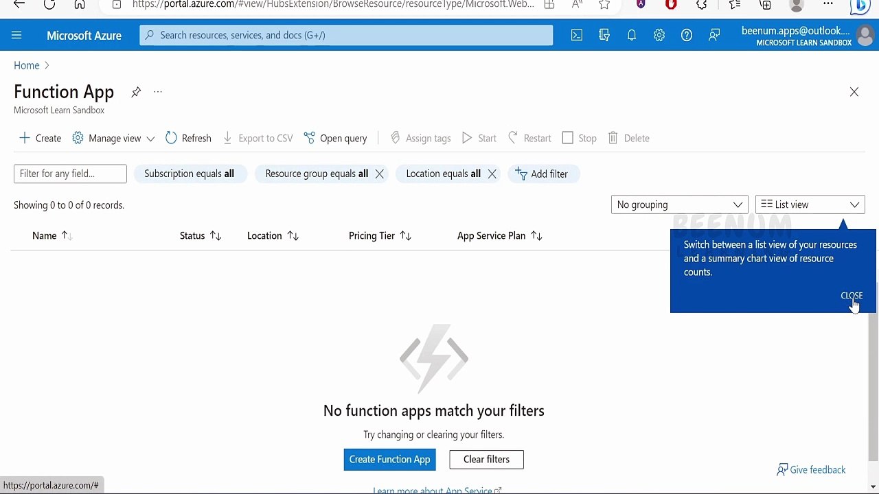 2 Create a function app in Azure