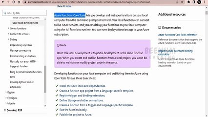 9 Build Test Deploy function locally for Azure Function