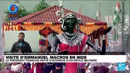 Emmanuel Macron en Inde : le président français a assisté à un défilé militaire à New Delhi
