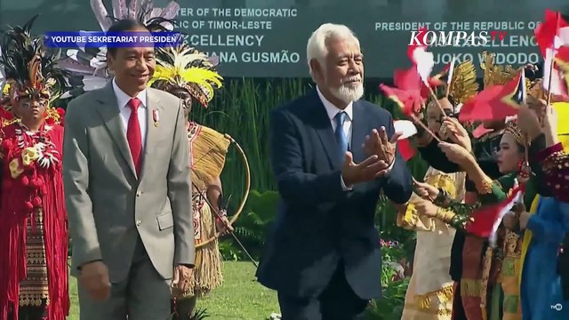 Di Depan Jokowi, Xanana Gusmao Cium Tangan Menlu Retno Marsudi saat Kunjungan ke Istana Bogor