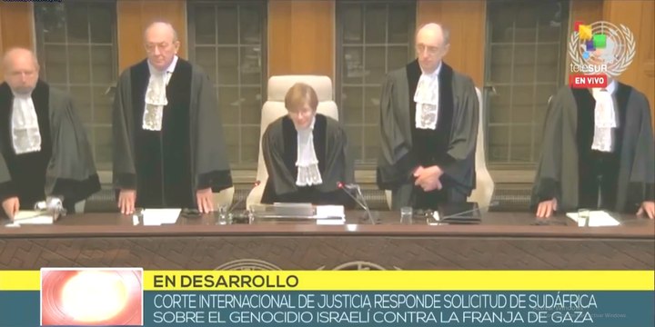 CIJ considera plausible demanda de Sudáfrica contra genocidio israelí en Gaza