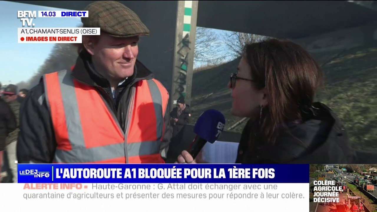 Crise agricole: "On est là pour exprimer notre désarroi, notre colère" témoigne cet agriculteur de l'Oise