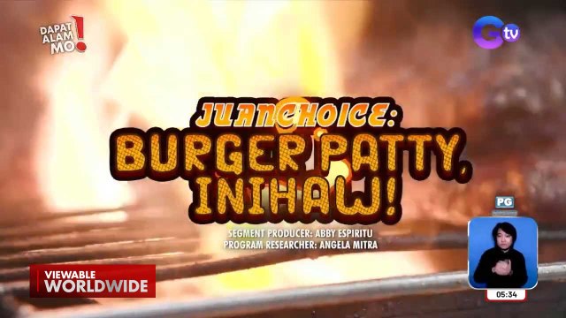 Juancho Triviño, dinayo ang isang flame grilled burger on the street sa Manila | Dapat Alam Mo!