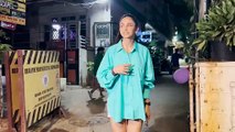 Rakul Preet serves Major Style Goals in blue shirt and shorts !