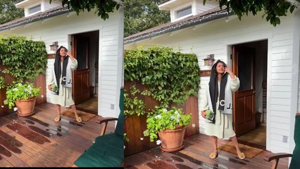 Priyanka took a cozy selfie with Nick, while cute Malti was seen playing with her grandfather