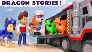 Paw Patrol Big Trucks Al and the Rescue Knights Save The Dragons