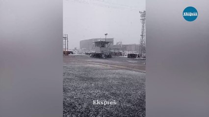 Diyarbakır’da beklenen kar yağdı