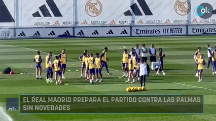 El Real Madrid prepara el partido contra Las Palmas sin novedades