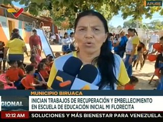Apure | Realizan trabajos de recuperación en la E.E.I. "Mi Florecita" del municipio Biruaca