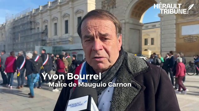 Interview Yvon Bourrel, maire de Mauguio Carnon à Montpellier lors de la mobilisation des agriculteurs