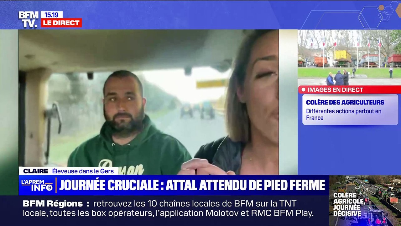 Colère des agriculteurs - Claire, qui a participé à "L'amour est dans le pré" sur M6, témoigne sur BFM TV: "On galère, le travail est très dur, et on a pas le revenu qui suit"
