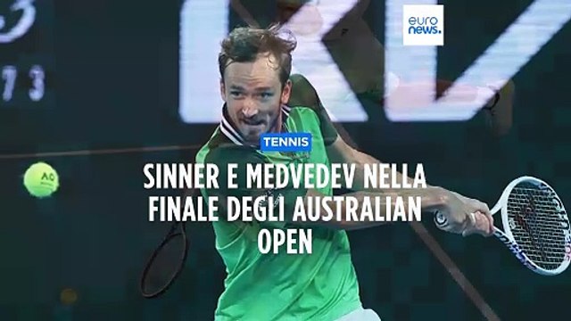 Tennis: la sfida di Sinner al russo Medvedev per la vetta agli Australian Open