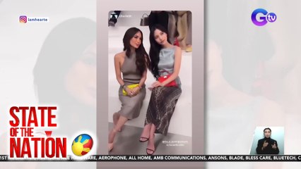 Heart Evangelista at Mina ng TWICE, seatmates sa Paris Fashion Show | SONA
