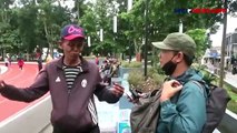 Saling Serang dengan Bambu, Tawuran 2 Kelompok Pelajar Pecah di Lapangan Merdeka Sukabumi
