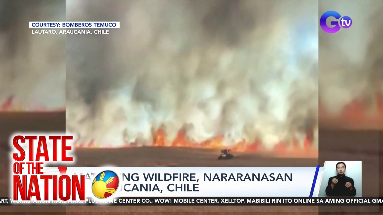 Matinding wildfire, nararanasan sa Araucania, Chile | SONA