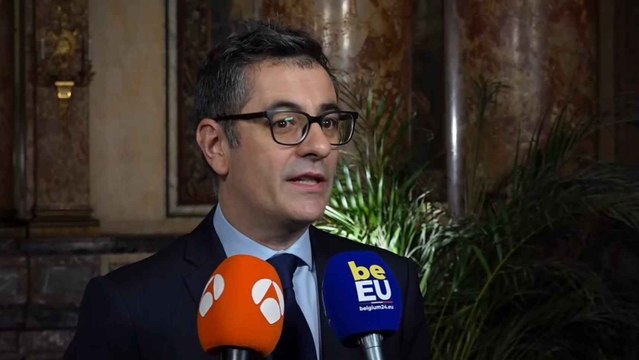Declaraciones de Félix Bolaños a su llegada al consejo informal de ministros de Justicia de la UE