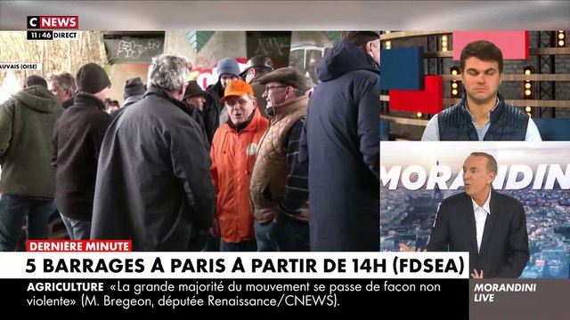 Crise des agriculteurs : Regardez le témoignage touchant de Clément, 30 ans, Bac + 5, éleveur de vaches laitières, qui raconte dans Morandini Live ses semaines de plus de 60h pour moins de 1.000 euros