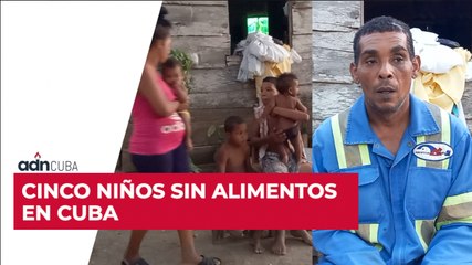 Cinco niños sin alimentos en Cuba