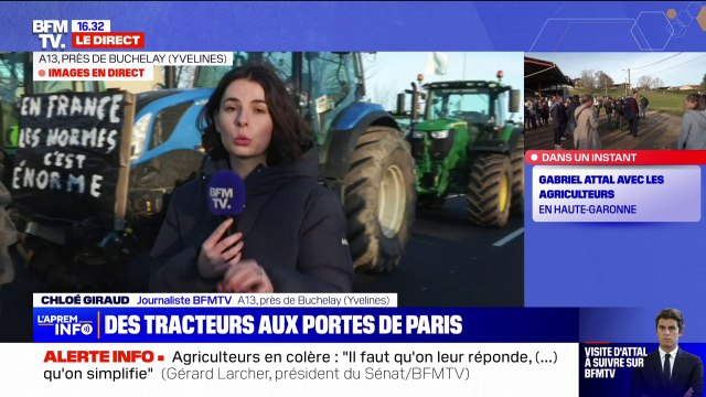 Mobilisation des agriculteurs: le blocage de l'A13 sera maintenu au moins jusqu'à minuit