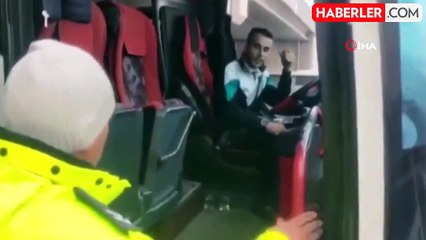 Polis ekiplerinden otobüs şoförlerine denetim ve bilgilendirme faaliyeti