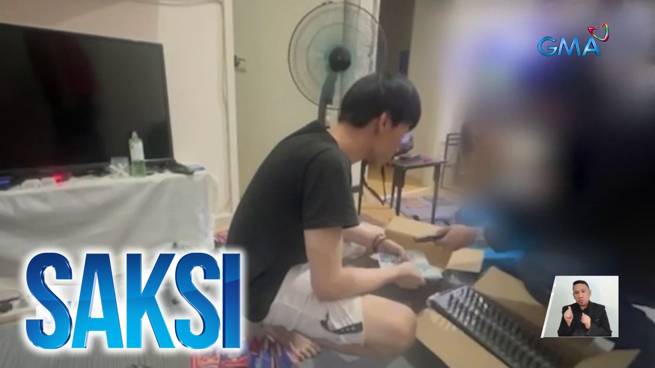 Malaysian national at kasabwat umanong Pinay, hinuli dahil sa pagbebenta ng gamit na pang-scam | Saksi