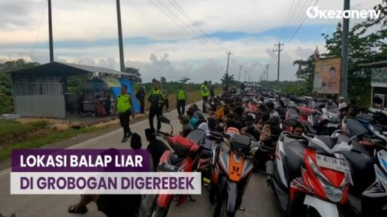Lokasi Balap Liar Digerebek, Pembalap Terjatuh dan Nyaris Tabrak Polisi di Grobogan