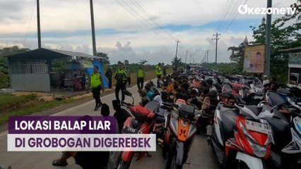 Lokasi Balap Liar Digerebek, Pembalap Terjatuh dan Nyaris Tabrak Polisi di Grobogan