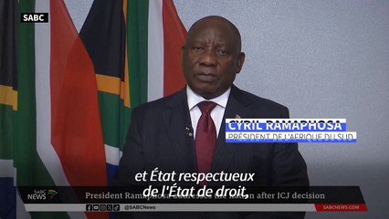 Cyril Ramaphosa réagit à la décision de la CIJ concernant Israël