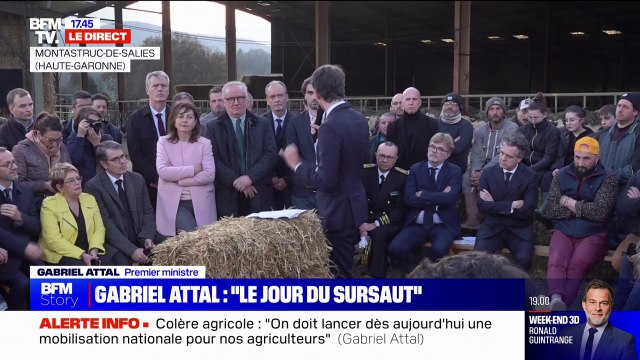 Gabriel Attal: En agriculture, c'est comme en amour, il faut des preuves d'amour, des mesures concrètes