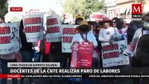 Más de 5 mil maestros de la CNTE marchan en CdMx, exigen aumento salarial