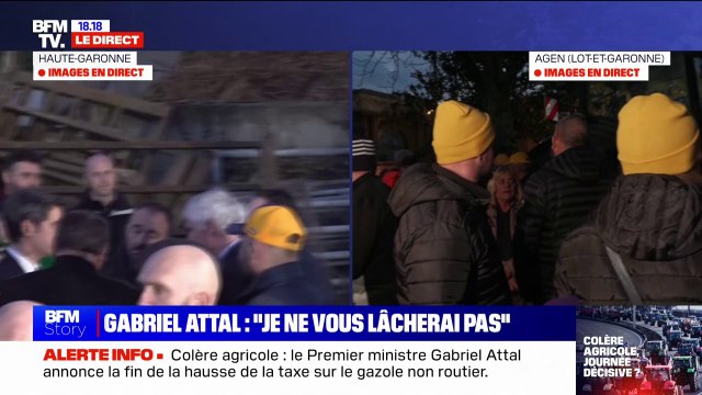 Agen: les réactions des agriculteurs après les annonces de Gabriel Attal